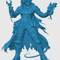 Mô hình 3D Tiefling Artificer cho game nhập vai D&D chi tiết - Thumbnail 3