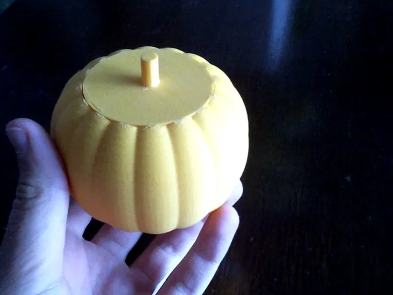 Hộp đựng thức ăn cho thú cưng hình quả bí ngô 3D - Image 3