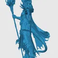 Mô hình Tiefling Wizard 3D cho game nhập vai D&D cực đẹp - Thumbnail 2