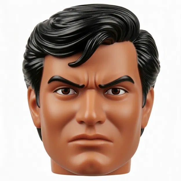 Mô hình đầu nhân vật Indian Big Jim (phục chế action figure 80s) - Image 1