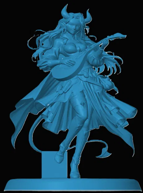 Mô hình 3D Tiefling Bard cho game nhập vai Dungeons & Dragons - Image 1