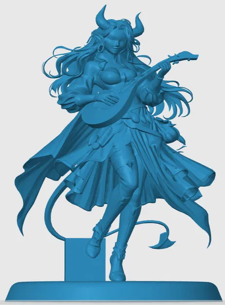 Mô hình 3D Tiefling Bard cho game nhập vai Dungeons & Dragons - Image 3