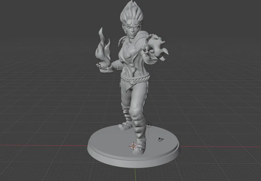 Mô hình 3D Chandra Nalaar và Firenado từ Magic: The Gathering - Image 1