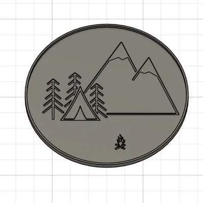 Bộ đế lót ly 3D trang trí chủ đề cắm trại, chèo thuyền và xe RC