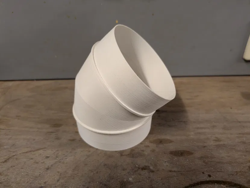 Khớp nối co ống 45 độ đường kính 100mm cho hệ thống thông gió - Image 1