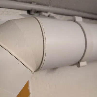 Khớp nối co ống 45 độ đường kính 100mm cho hệ thống thông gió