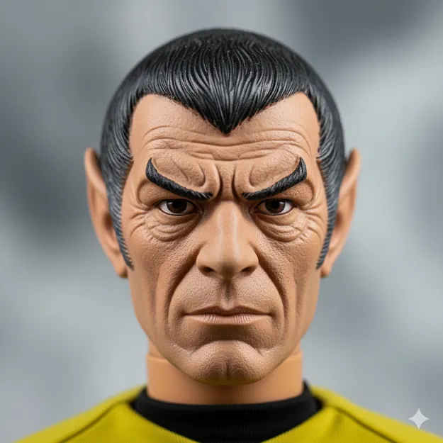 Mô hình đầu nhân vật Vulcan tùy chỉnh cho Big Jim Action Figure - Image 1