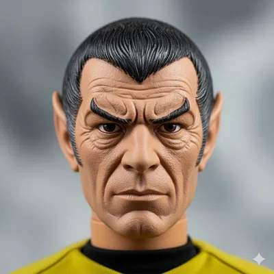 Mô hình đầu nhân vật Vulcan tùy chỉnh cho Big Jim Action Figure