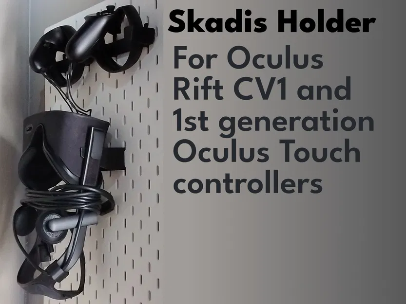 Giá treo Oculus Rift cho bảng Ikea SKÅDIS - Image 1