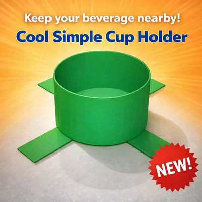 Mẫu in 3D giá đỡ cốc (Cup Holder) đơn giản, tiện lợi và vững chãi