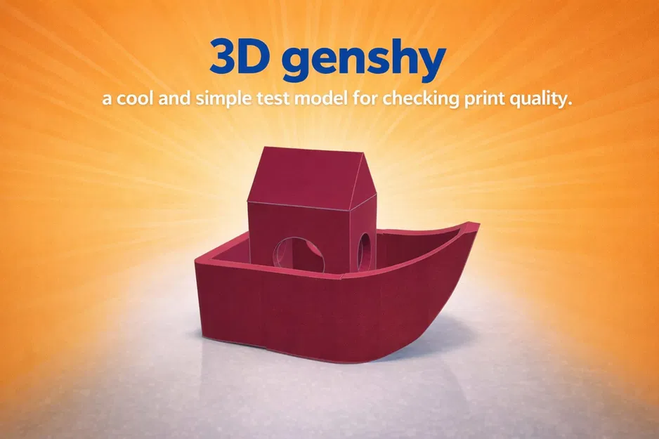 3D Genshy - Mô hình test chất lượng in 3D tối giản và tiết kiệm - Image 1