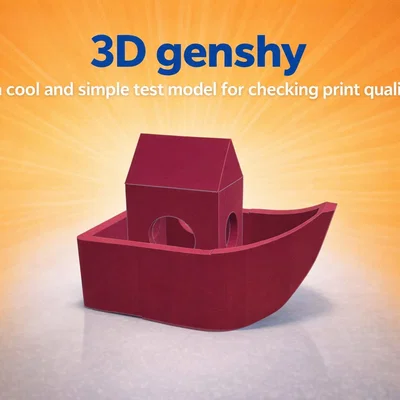 3D Genshy - Mô hình test chất lượng in 3D tối giản và tiết kiệm
