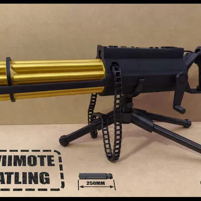 Wiimote Gatling - Súng Gatling quay tay cho Wiimote