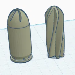 Mô hình Fidget viên đạn .45 Pass-Through độc đáo để in 3D