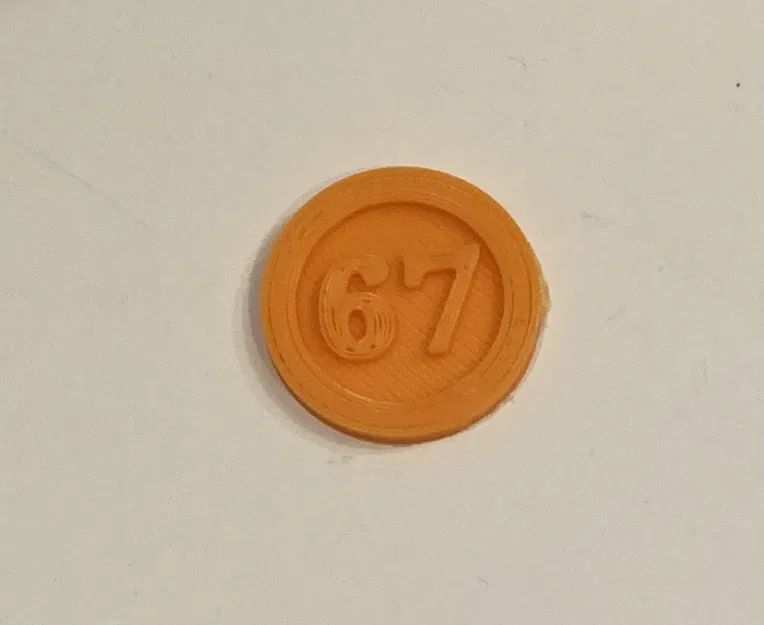 Đồng xu số 67 (Prank 67 Coin) - Mô hình in 3D vui nhộn, không cần support - Image 2