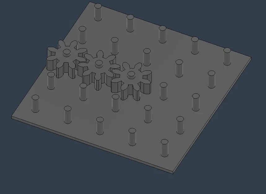 Mô hình Gear Sensory Fidget Toy - Đồ chơi học bánh răng 3D - Image 1