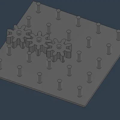 Mô hình Gear Sensory Fidget Toy - Đồ chơi học bánh răng 3D