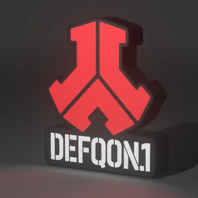 Mô hình in 3D đèn trang trí Lightbox DEFQON.1 cực chất