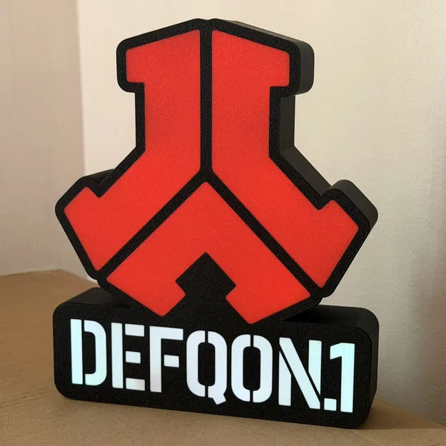 Mô hình in 3D đèn trang trí Lightbox DEFQON.1 cực chất - Image 2
