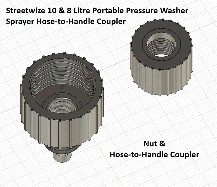Khớp nối ống dây cho máy xịt rửa cầm tay Streetwize 8L & 10L - Image 6