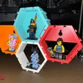 Khung Hex trưng bày LEGO Minifigure (Bản cải tiến) & Tấm ốp che vít - Giá treo tường - Thumbnail 3