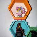 Khung Hex trưng bày LEGO Minifigure (Bản cải tiến) & Tấm ốp che vít - Giá treo tường - Thumbnail 12