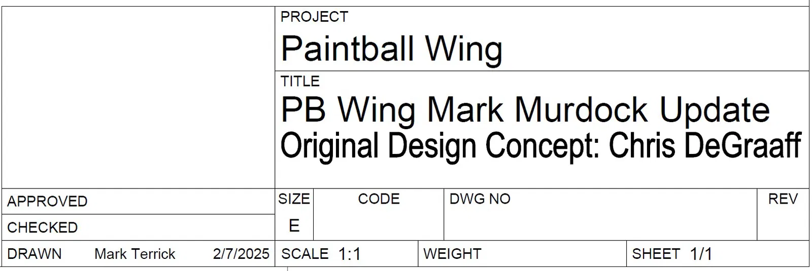 Bộ khuôn 3D cắt cánh máy bay Paintball Wing chuẩn Mark Terrick - Image 4