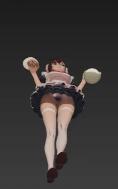 Mô hình 3D Momo Ayase trong trang phục hầu gái cực chất - Image 2