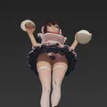 Mô hình 3D Momo Ayase trong trang phục hầu gái cực chất - Thumbnail 2