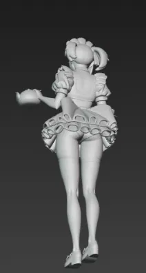 Mô hình 3D Momo Ayase trong trang phục hầu gái cực chất - Image 4