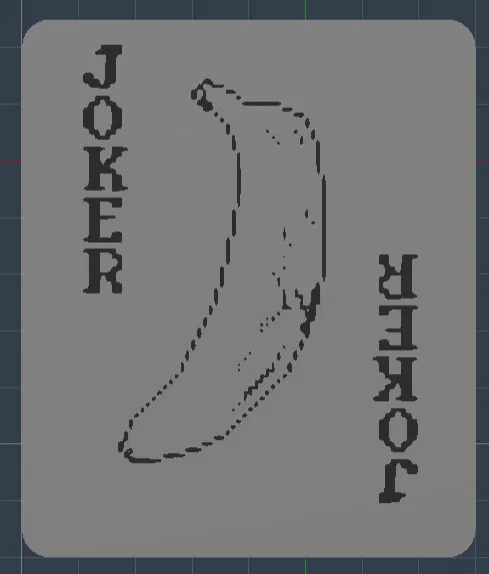 Mô hình 3D thẻ bài Joker Gros Michel từ game Balatro - Image 1