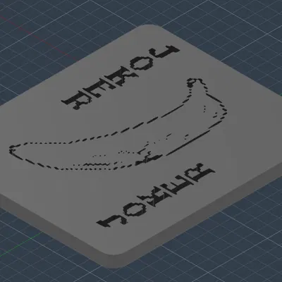 Mô hình 3D thẻ bài Joker Gros Michel từ game Balatro