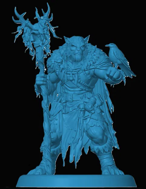 Mô hình Bugbear Druid 3D chi tiết cho game D&D và Tabletop - Image 1