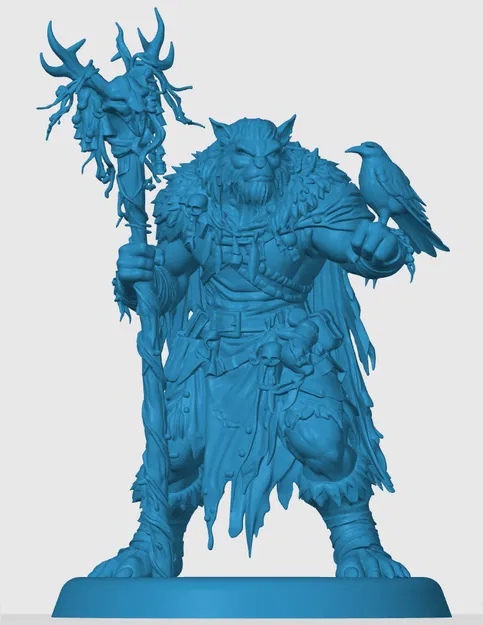 Mô hình Bugbear Druid 3D chi tiết cho game D&D và Tabletop - Image 3