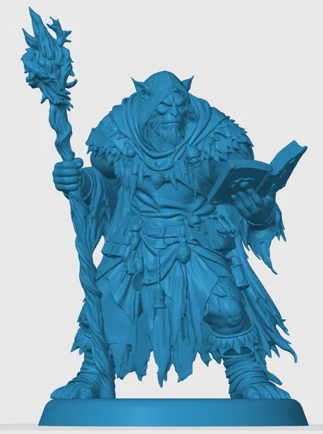 Mô hình Bugbear Wizard 3D chi tiết cho trò chơi nhập vai D&D - Image 3