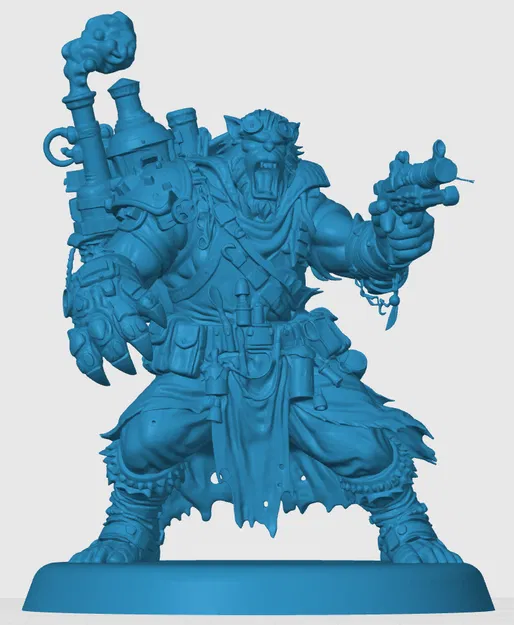 Mô hình 3D Bugbear Artificer cho game nhập vai D&D - Image 3