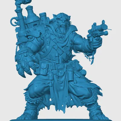 Mô hình 3D Bugbear Artificer cho game nhập vai D&D