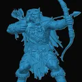 Mô hình 3D Bugbear Ranger cho trò chơi nhập vai D&D - Thumbnail 1