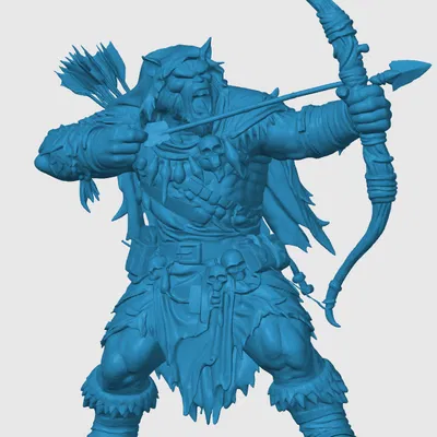 Mô hình 3D Bugbear Ranger cho trò chơi nhập vai D&D