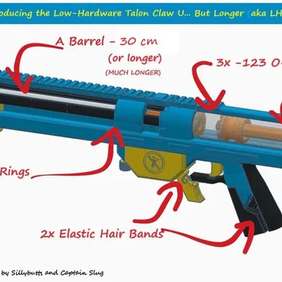 Mô hình 3D LHTCUBL T2 - Phiên bản tùy biến Talon Claw nâng cấp