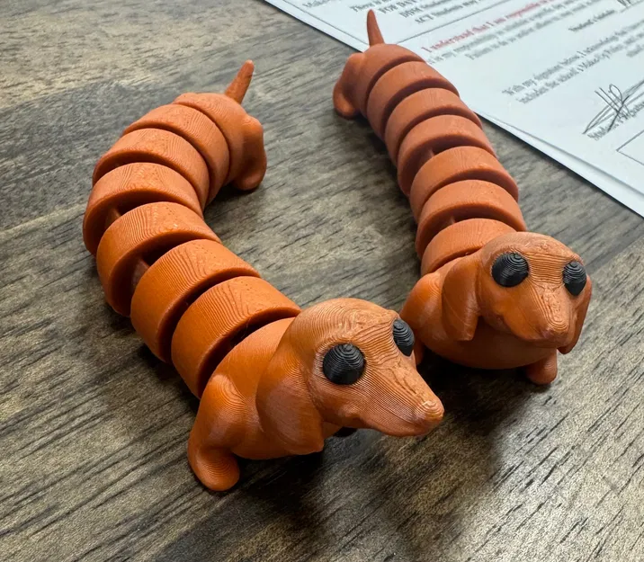 Mô hình chú chó xúc xích (Weiner dog) khớp nối linh hoạt - Image 1