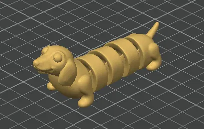 Mô hình chú chó xúc xích (Weiner dog) khớp nối linh hoạt - Image 2