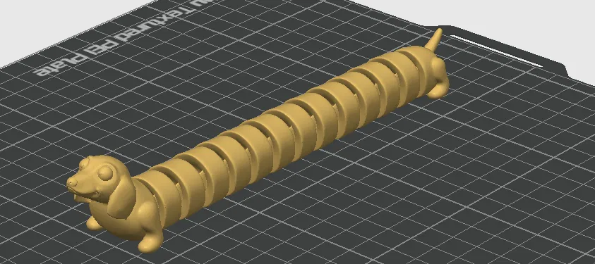 Mô hình chú chó xúc xích (Weiner dog) khớp nối linh hoạt - Image 4