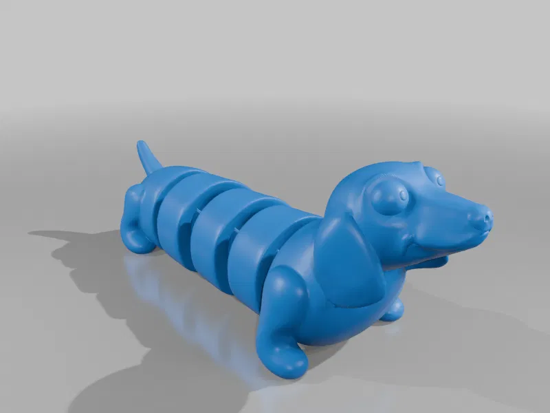 Mô hình chú chó xúc xích (Weiner dog) khớp nối linh hoạt - Image 5