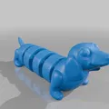 Mô hình chú chó xúc xích (Weiner dog) khớp nối linh hoạt - Thumbnail 5