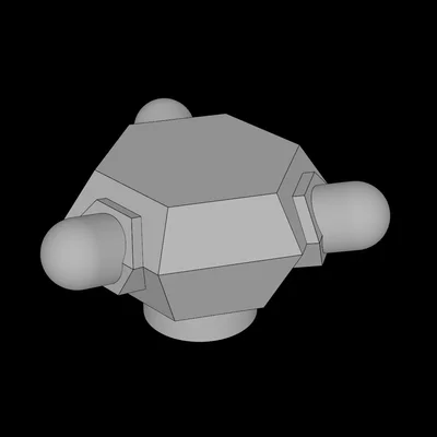 Mảnh ghép tinh thể 3 chấu tương thích Lego (30213.dat) chất lượng cao