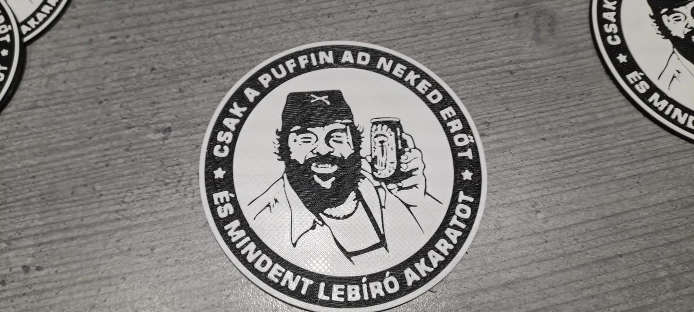 Đế lót ly 3D Only the Puffin - Phụ kiện độc đáo cho tín đồ Bud Spencer - Image 1