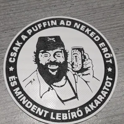 Đế lót ly 3D Only the Puffin - Phụ kiện độc đáo cho tín đồ Bud Spencer