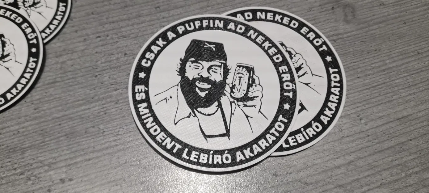 Đế lót ly 3D Only the Puffin - Phụ kiện độc đáo cho tín đồ Bud Spencer - Image 3