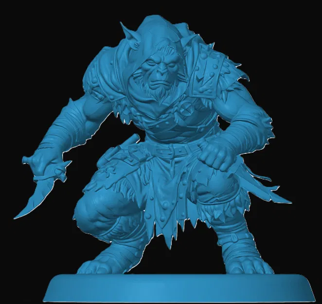 Mô hình 3D Bugbear Rogue - Nhân vật Kẻ trộm cho game RPG, D&D - Image 1